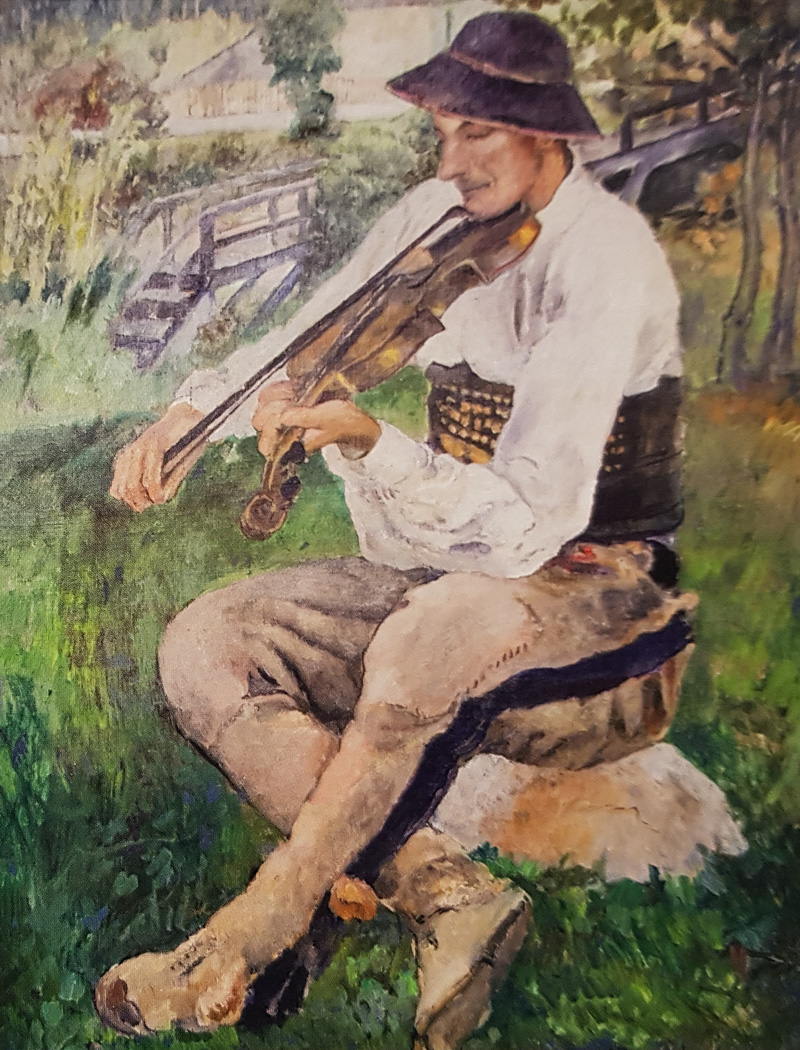 Скрипач Владек Уминиц из Харенды, Владислав Яроцкий, ок. 1928. Фото: Culture.pl 